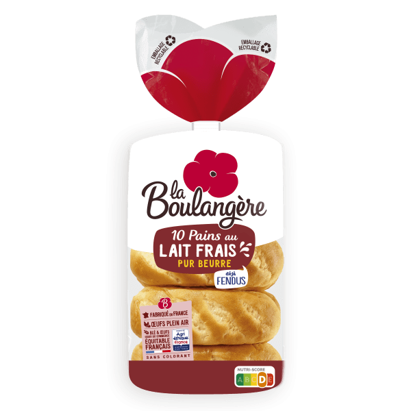 Un pack de Pain au lait frais La Boulangère