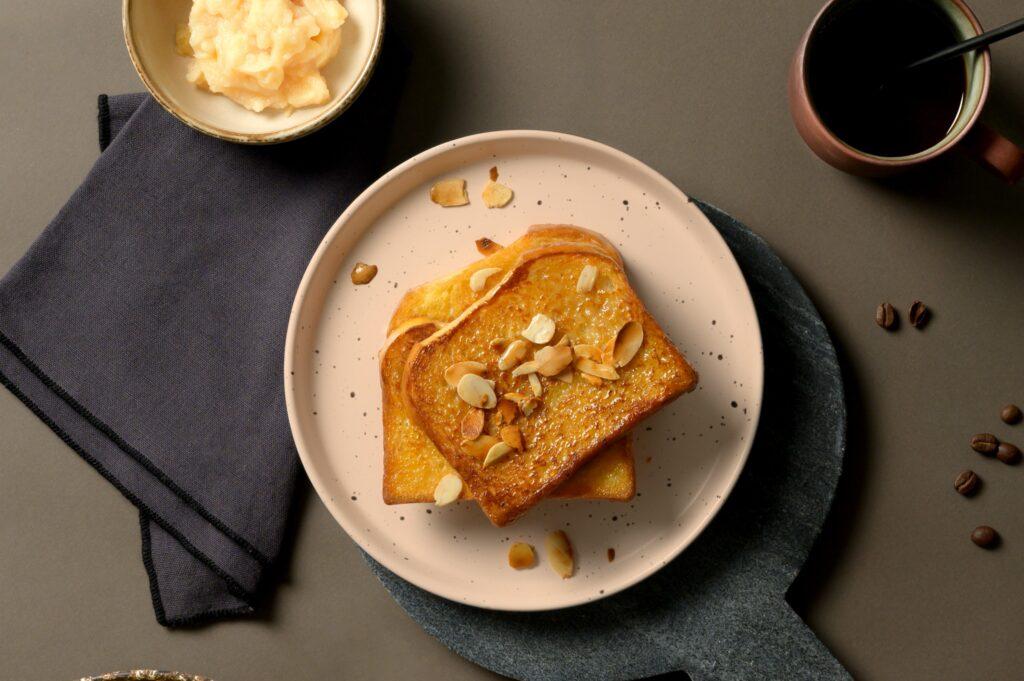 Photo d'une recette de brioche perdue réalisée avec notre brioche tranchée Bio